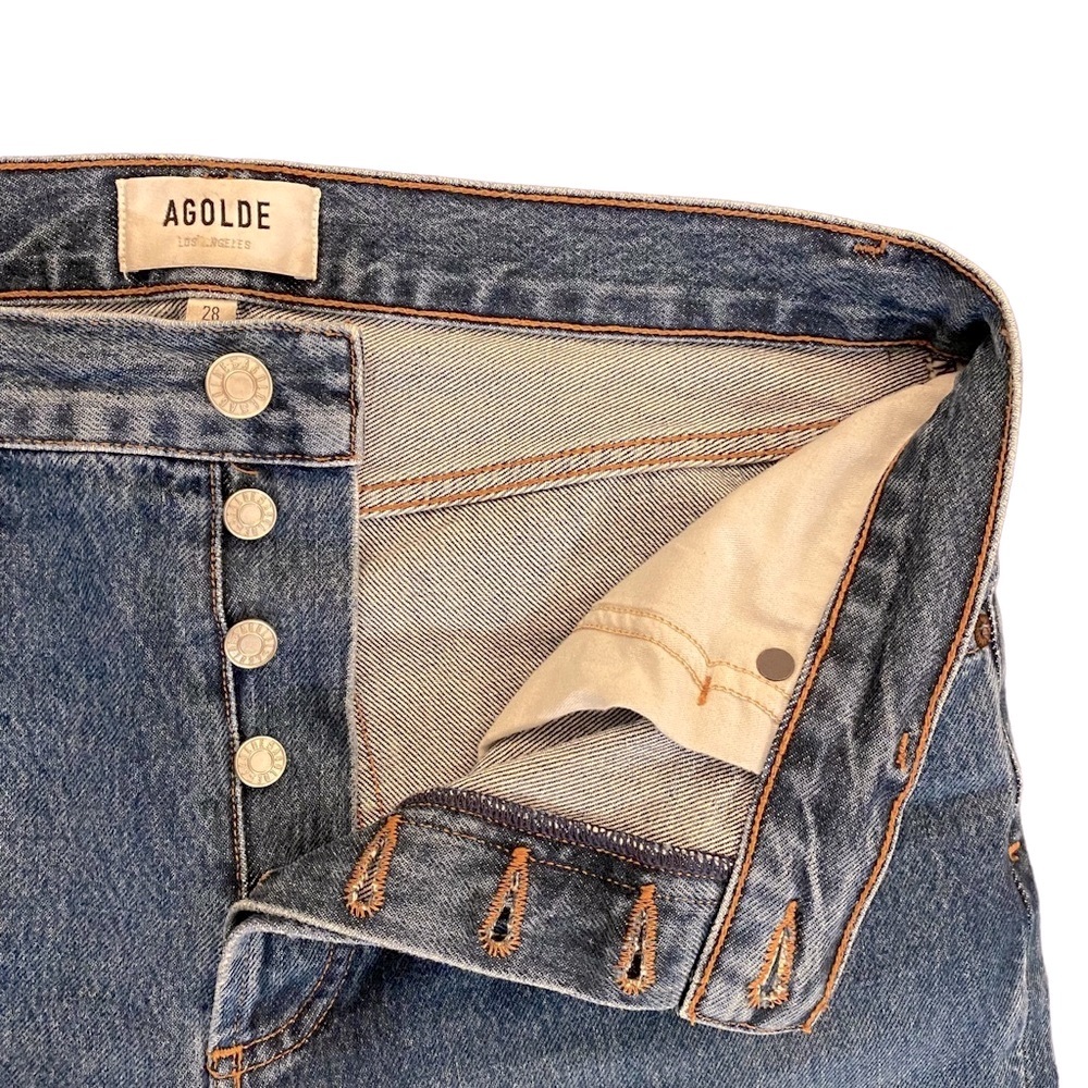 AGOLDE Ripley High-Rise Straight Ankle Jeans